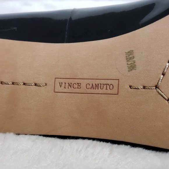 Vince Camuto black peep toe heels - Picture 2 of 8